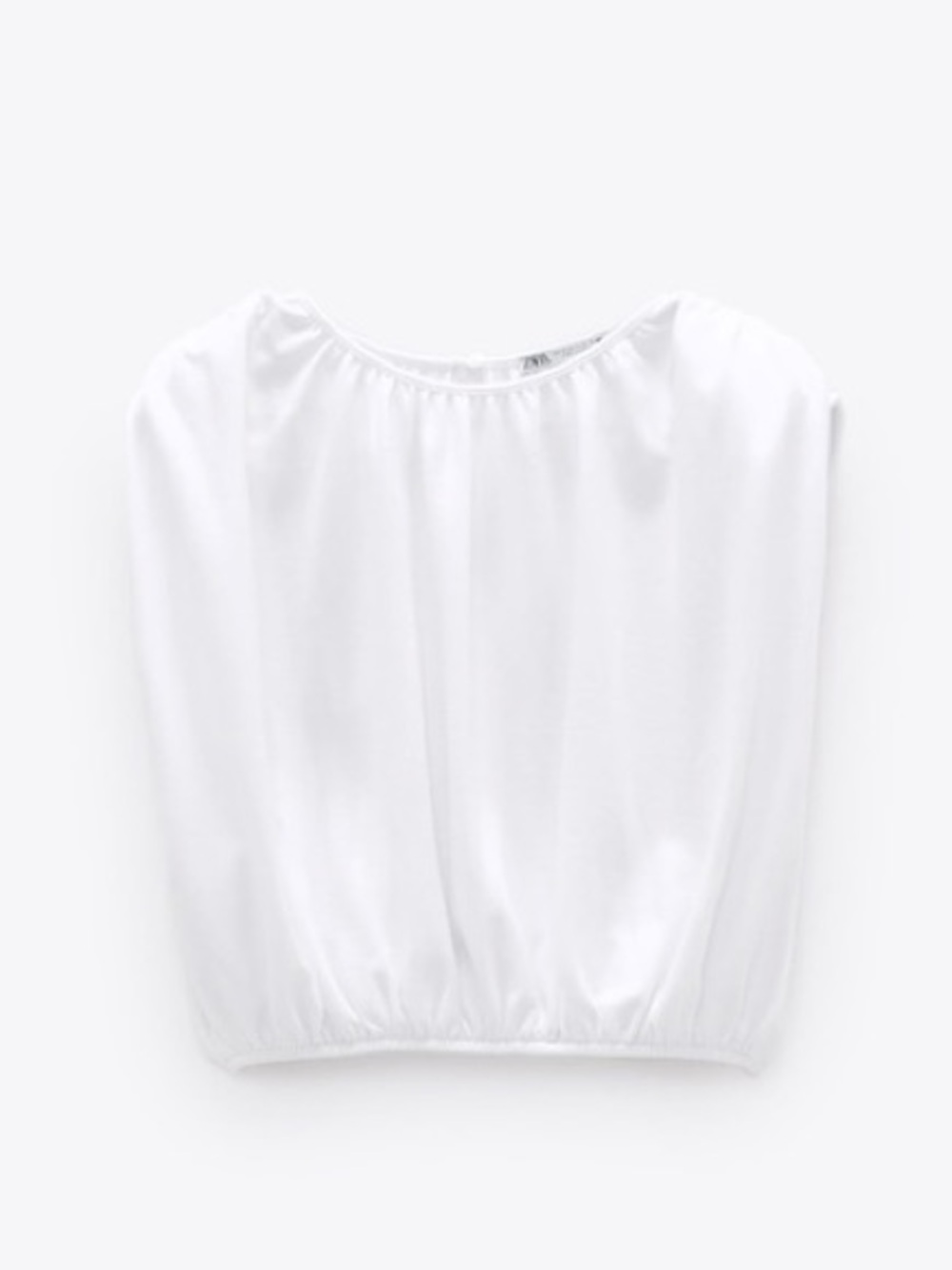 NWOT Zara Crop Top with Shoulder Pads
